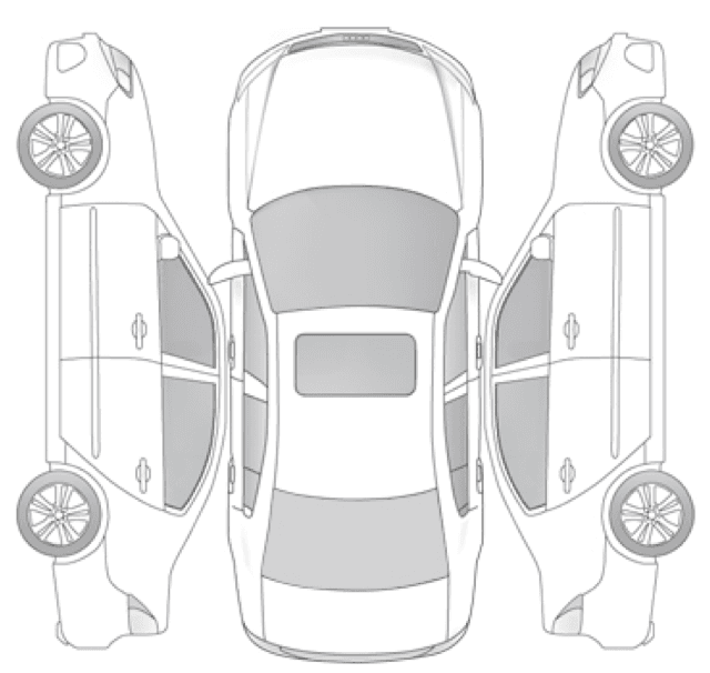 Car top view